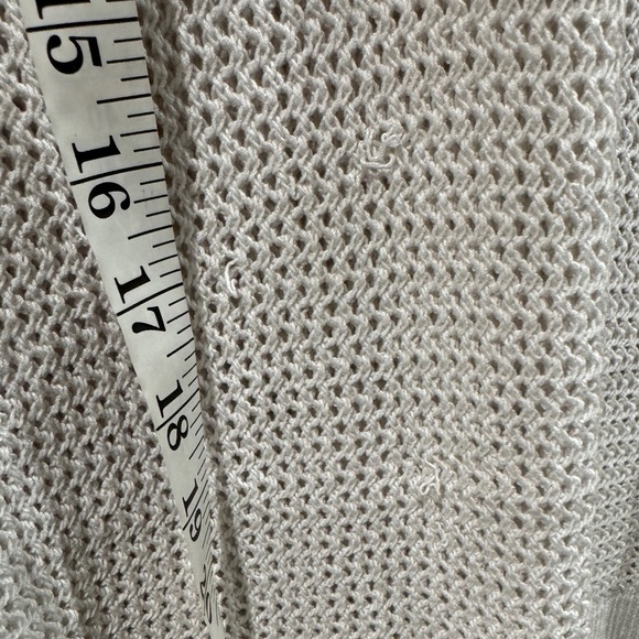 Rag & Bone Elizabeth Open Knit V Neck White Black Contrast Sweater Size Small - Picture 14 of 16